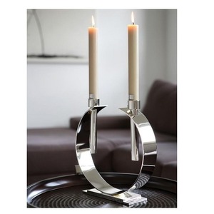 Portavelas de metal y cristal duradero y elegante, ideal para mejorar las bodas y la decoración de la Mesa de eventos especiales - Product Image 5