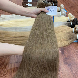 Luxe teint Remy couleur trame cheveux Extensions vietnamien cheveux humains Double dessiné Machine à coudre trame de cheveux - Product Image 3