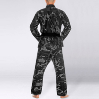 Tenue de karaté pour homme Kandari Sports Martial Arts Wear, logo personnalisé, blanc, 100% coton extensible, léger, séchage rapide, tissu 220g