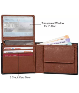 กระเป๋าสตางค์หนังแท้แบบบางสำหรับผู้ชายกระเป๋าสตางค์ RFID งานทำมือคุณภาพระดับพรีเมียมแบบวินเทจสไตล์สั้นราคาถูก - Product Image 3