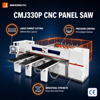 Scie à panneaux horizontale CNC entièrement automatique CMJ330, scie à poutre informatisée pour le travail du bois, machine à découper le bois, le MDF, le contreplaqué et les panneaux de meubles
