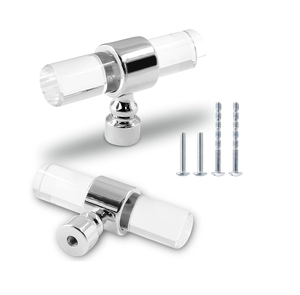 คริสตัลอะคริลิค2ชิ้นมือจับประตูมือจับอะคริลิค - Product Image 1