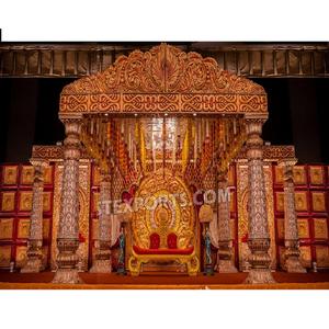 ชุดรูปแบบแกรนด์มาเลย์งานแต่งงานแบบดั้งเดิมของชาวมาเลเซียพิธีแต่งงาน mandapam อินเดียตอนใต้ mandapam สหรัฐอเมริกา - Product Image 1