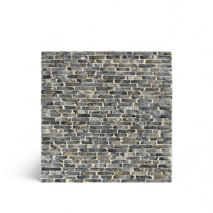 Tabourets faits à la main en nacre, incrustation de coquillages, design d'accentuation, meubles de siège pour appartement, intérieurs modernes et luxueux - Product Image 2