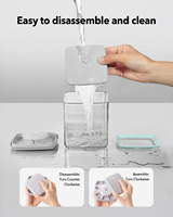 Conteneur de stockage alimentaire en plastique OEM hermétique et écologique avec couvercle pop, 2000 ml, sans BPA, anti-fuite, empilable, pour cuisine (vente en gros)