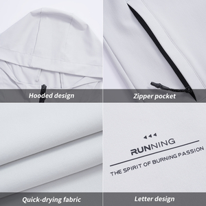 แจ็กเก็ตกันลมสำหรับผู้ชายผ้าฝ้าย100% คอตั้งพิมพ์โลโก้ด้านหน้ากำหนดได้เอง - Product Image 6