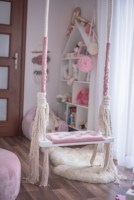 100% fait à la main bohème macramé Rectangle balançoire intérieur extérieur grand hamac suspendu chaise tissé à la main avec balançoire Design