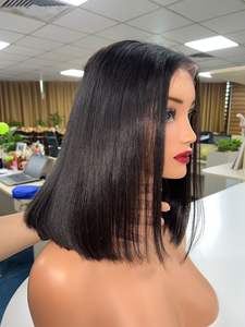 Perruque de cheveux vietnamiens bruts os droit vente en gros de cheveux vierges droits 100% cuticules de cheveux humains alignés - Product Image 2