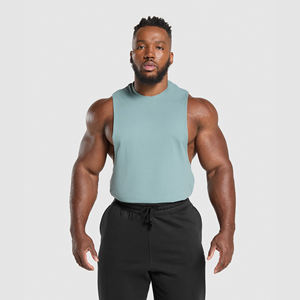 Ropa deportiva ligera para hombre, camiseta sin mangas para gimnasio, chaleco informal de verano con cuello redondo, diseño transpirable, venta al por mayor - Product Image 2