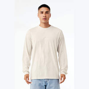 Airlume-Camiseta de manga larga Unisex, Camiseta de algodón 50% rayón 25% con anillo peinado y harina de avena de 25% oz, 3,8 poliéster - Product Image 1