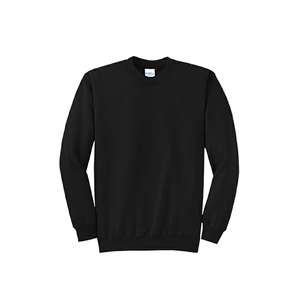 Pull-over décontracté à col en O pour hommes, couleur unie, sweat-shirt à capuche en polaire avec logo imprimé personnalisé, sweat-shirt d'hiver brodé en blanc - Product Image 4