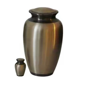 Urna Funeraria de Metal Rojo Premium para Adultos, Acabado Caoba, Directo de Fábrica, OEM, Urna Conmemorativa para Cenizas, Recuerdo Funerario, Venta al por Mayor. - Product Image 3