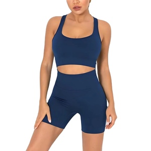 ชุดกางเกงขาสั้นนักขี่จักรยานสำหรับผู้หญิงชุดออกกำลังกายและฟิตเนสขนาดพิเศษชุดใส่เล่นโยคะฟิตเนสออกแบบได้ตามต้องการ - Product Image 1