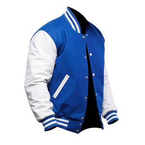 Personalizado de alta calidad de los hombres de manga Regular Bomber de gran tamaño bordado Varsity chaqueta para hombre de diseño personalizado chaqueta de los hombres - Product Image 5