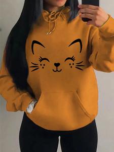 Automne hiver sweat à capuche pour femme Athleisure drôle élégant confortable cerise graphique imprimé pull Streetwear sweat unisexe haut - Product Image 5