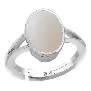 Certified 5.5cts <b>Opal</b> 92.5 Sterling Silver Adjustable <b>Ring</b> Handmade Dainty Geometric Jewelry for Everyday Wear IGI Certified - Product Image 1