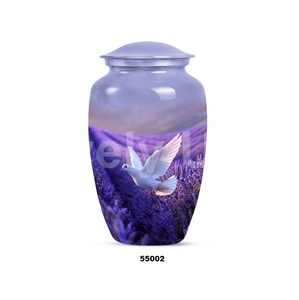 Gran oferta, urna de cremación de pájaros con cruz de aluminio para cenizas humanas, urna funeraria grande decorativa con bolsa de terciopelo gratis - Product Image 3