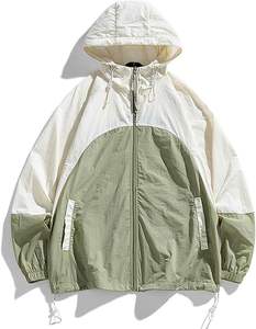 Waterproof Lightweight Hooded Sports Windbreaker <b>Jacket</b> for <b>Men</b> Breathable Outdoor Raincoat for <b>Travelling</b> Autumn Plus Size - Product Image 1