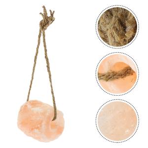 Bloc de sel à lécher pour animaux avec fleur sculptée, pendentif durable pour animaux de compagnie. - Product Image 4