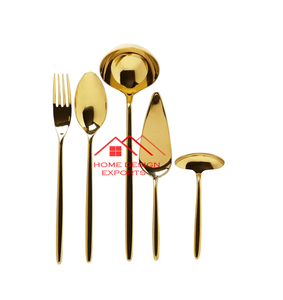 2024 Venta caliente diseño Regular Sutlery Flateware Set Decoración de mesa cubiertos de Metal en plata y gris acabado Metal Flateware Set - Product Image 3