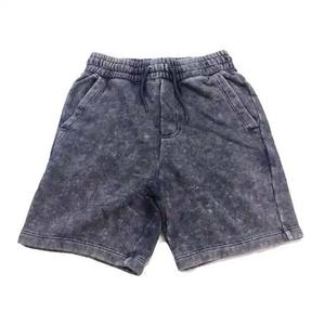 Short vintage délavé à l'acide personnalisé pour hommes Short de jogging en coton épais Streetwear XS 3XL Short à motif uni 2025 - Product Image 1