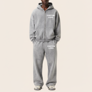 Chándal de Forro Polar Personalizado con Logotipo para Hombre |   Conjunto de Sudadera con Capucha y Pantalones Deportivos Extra Grandes |   Ropa Deportiva Abrigada para Invierno |   Fábrica OEM/ODM Venta al por Mayor - Product Image 1