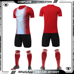 Ropa deportiva 100% poliéster uniforme de fútbol Pakistán mejor calidad hombres uniforme de fútbol para la venta - Product Image 2