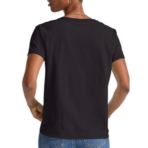 เสื้อยืดผ้าฝ้ายโอเวอร์ไซส์สำหรับผู้หญิงใส่ได้ทั้งชายและหญิงชุดเดรสขนาดใหญ่พิเศษปักลายผ้ายีนส์ย้อมสีธรรมดางานตามสั่ง - Product Image 6