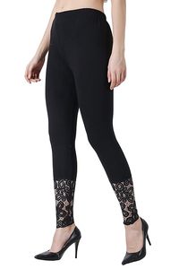 Leggings de sport décontractés pour femmes, respirants, tricotés, taille mi-haute, en coton/fibre de bambou, antibactériens, haute performance - Product Image 5