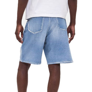 กางเกงขาสั้นผ้ายีนส์แบบแบ็กกี้สำหรับผู้ใหญ่กางเกงขาสั้นสไตล์วินเทจมีหลายกระเป๋าปักตามสั่งเครื่องแต่งกายแนวสตรีทฮิปฮอปโอเวอร์ไซส์ - Product Image 3