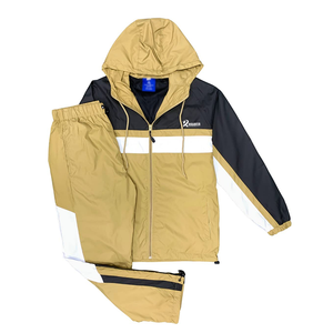 Chándal cortavientos para gimnasio para hombre, chaqueta de entrenamiento ligera y pantalones para correr, conjunto cortavientos para hombre - Product Image 1