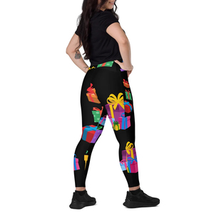 OEM Women's Custom Design Soft High Waist Full Length Yoga <b>Leggings</b> Spandex/<b>Nylon</b> Quick Drying Breathable Pockets <b>Leggings</b> - Product Image 3