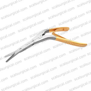Caplan Septum Nasal Scissors Serrated Angled Blades <b>Bauble</b> Action Tungsten Carbide Inserts T.C for Rhinoplasty ENT Surgery - Product Image 3