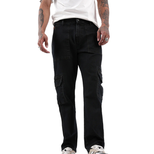 Wholesale New Arrival Straight Men Denim Jeans Streetwear <b>Sweet</b> Winter Solid Quick-Dry Breathable Cotton Pants Supplier - Product Image 1