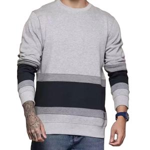 Sweat-shirt en molleton tricoté uni pour homme, design tendance 2025 - Couleurs personnalisées et logo personnalisé, tissu respirant 100% coton - Product Image 1