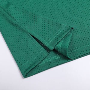 Vente en gros de maillots de basketball personnalisés respirants et à séchage rapide design uni en vert taille plus option - Product Image 6