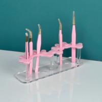 Support de pince à épiler pour extension de cils en acrylique sur mesure Support de conception de cils Présentoir de pince à cils professionnel