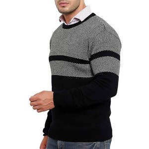 Pull en molleton 100% coton décontracté pour homme, motif uni bicolore, écologique, uni, teinture unie, pull d'hiver pour homme - Product Image 5