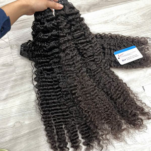 Extensiones de Cabello Humano Vietnamita 100% Rizado Birmano Color Negro - ¡El Más Vendido! - Product Image 4