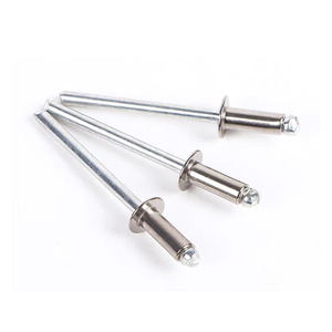 Remache de resorte de extremo abierto de aluminio pulido con cabeza redonda de 1/4 de pulgada, Grado 4 - Product Image 1