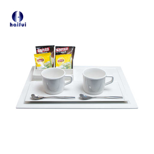 Set di vassoi elettrici senza fili ecologici in acciaio inossidabile per forniture alberghiere e servizio in camera per l'ospitalità domestica - Product Image 3