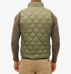 เสื้อกั๊กผู้ชายผ้าฝ้ายน้ำหนักเบาบุใยสังเคราะห์แบบไม่มีแขนสำหรับฤดูหนาว ใส่ทำงานกลางแจ้ง อุ่นสบาย ระบายอากาศได้ดี กันลม - Product Image 6