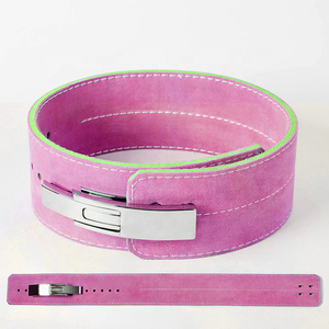 13mm weight lifting belt bodybuilding power lifting belts suede leather double prong belt bodybuilding training - Product Image 5