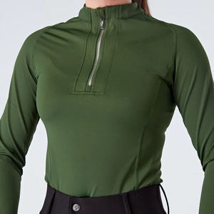 Chemise d'équitation pour femme, haut d'équitation respirant à manches longues, t-shirt d'équitation léger et extensible pour l'entraînement et la compétition - Product Image 3