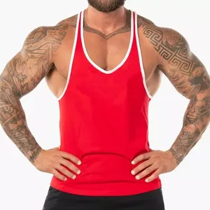 Hoge Kwaliteit Nieuw Design Heren Effen Kleur Tank Tops Man Gym Training Atletische Tank Tops In Bulk