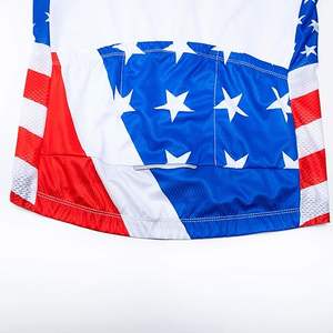 Jersey de manga larga para montar en bicicleta de invierno con bandera de EE. UU. de material duradero para hombre, ropa ligera para ciclismo de Power Hint - Product Image 3