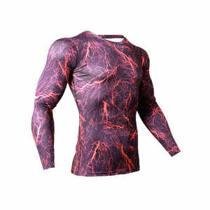 Men's Compression Fitness Workout Long Sleeve Stylish Men's Gym Wear Lightweight Breathable Compression <b>Sets</b> for Men - Product Image 3