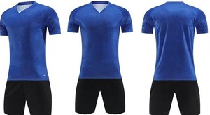 Uniforme de football unisexe de qualité supérieure pour adultes 100% tissu respirant en polyester avec nom d'équipe personnalisable - Product Image 4