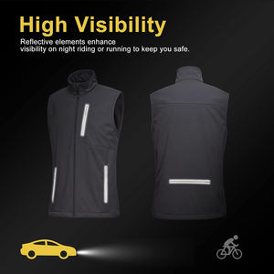 Gilet Softshell léger personnalisable pour hommes pour les voyages de rue, la randonnée, la course à pied, le golf-Veste coupe-vent sans manches ODM Supply - Product Image 5