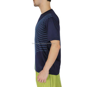 Camiseta de algodón de gran tamaño para hombre de la mejor calidad, sublimación deportiva, cuello redondo en blanco, transpirable, ajustado, cuello redondo, logotipos 3D, buen servicio - Product Image 3